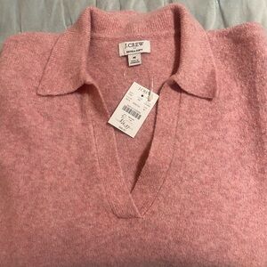 J. Crew Soft Pink V-Neck Pullover Sweater Medium